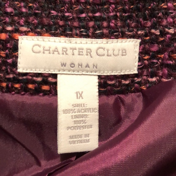 Charter Club Women Tweed Jacket - Picture 2 of 8